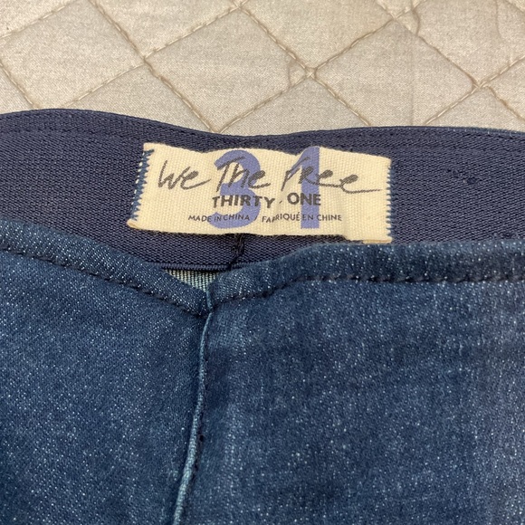 Free People Woman’s Rich Blue Flare Leg Jeans - Picture 3 of 3